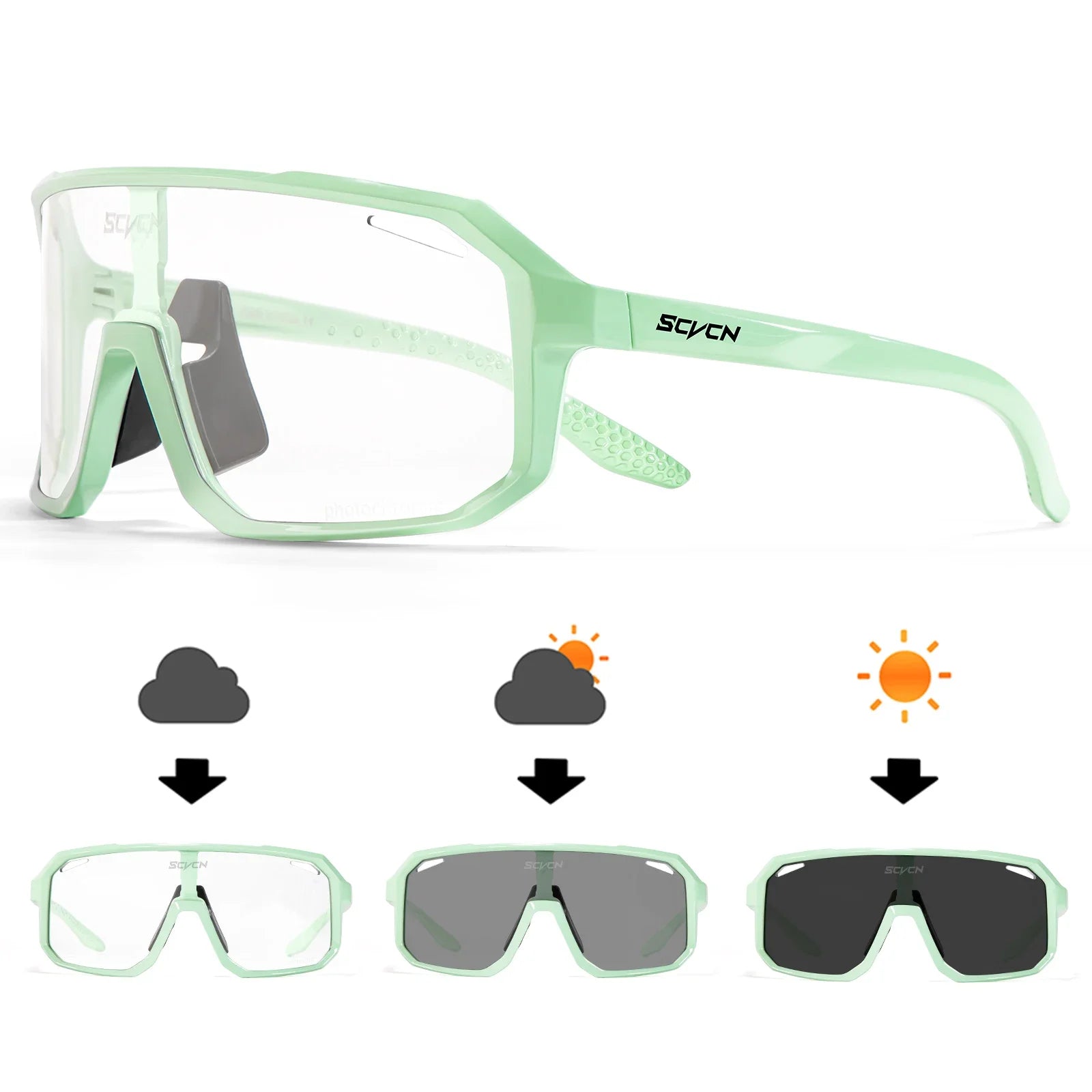 Photochromic Cycling Sunglasses MTB Glasses Road Bike Cycling UV400 Goggles Men Women Outdoor Bicycle Sports Eyewear New